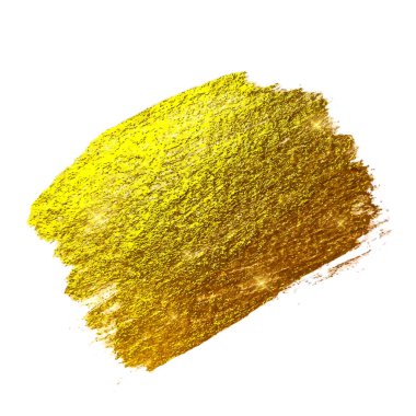 Altın boya pırıltılı sanat dokulu illüstrasyon. Vektör çizim