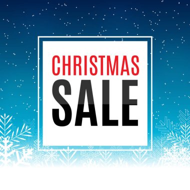 Noel ve yeni yıl satış arka plan, indirim kupon şablonu. Vektör çizim