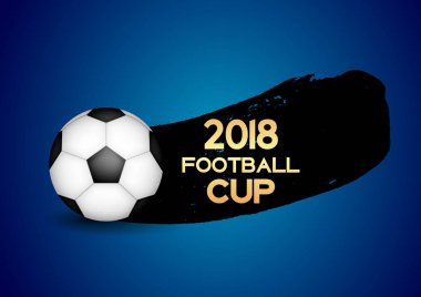 2018 Futbol Kupası spor arka plan vektör çizim