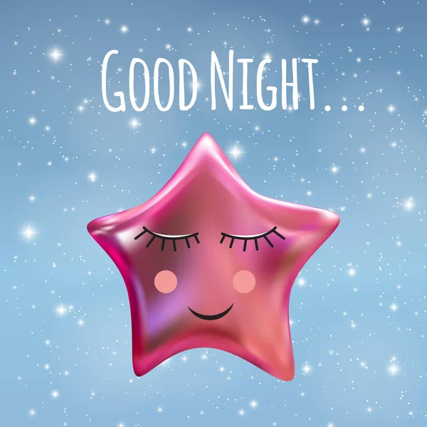 Good Night Sky Background. Vector illustration