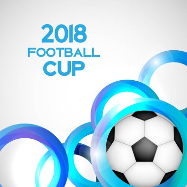 2018 Futbol Kupası spor arka plan vektör çizim