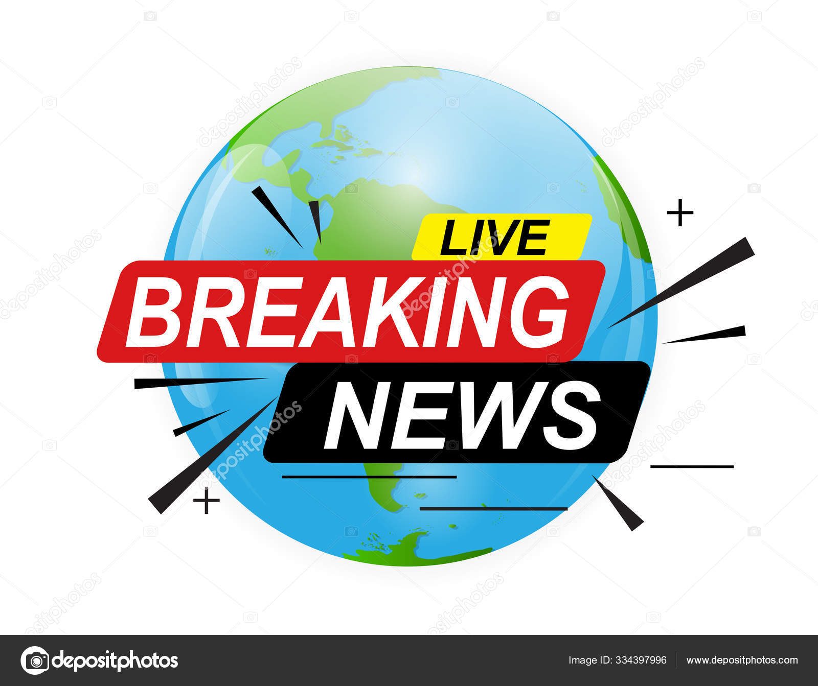 Live Breaking News abstrakt Hintergrund Vektor ...