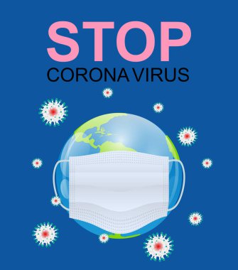 Flash Coronavirus Pulu Mers-Cov. 2019-ncov, Orta Doğu solunum sendromunda tehlikeli hücreleri olan bir salgın sağlık riski konseptidir. Vektör İllüstrasyonu
