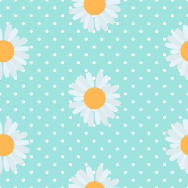 Çiçeklerle Soyut Kusursuz Desen Arkaplan. Vektör İllüstrasyonu Bölüm 10