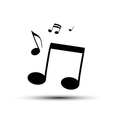 Müzikal not simgesi. Vektör İllüstrasyonu. Bölüm 10