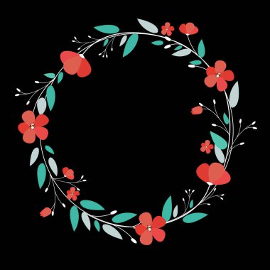 Soyut Tasarım Çiçek Arkaplan Vektör İllüstrasyonu EPS10