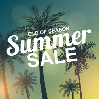 Soyut Yaz Satışı Arkaplan Vektör İllüstrasyonu EPS10