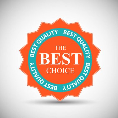 Eski model tasarım Vektör İllüstrasyonu EPS10 'da En İyi Seçim Etiketi