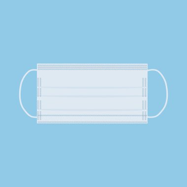 Tıbbi Maske Simgesi. Vektör Illustration EPS10