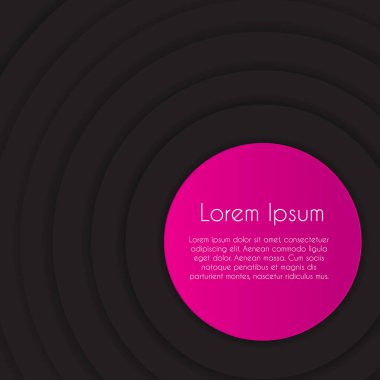 Yer ile Soyut Çember Arkaplanı metin için. Vektör İllüstrasyonu