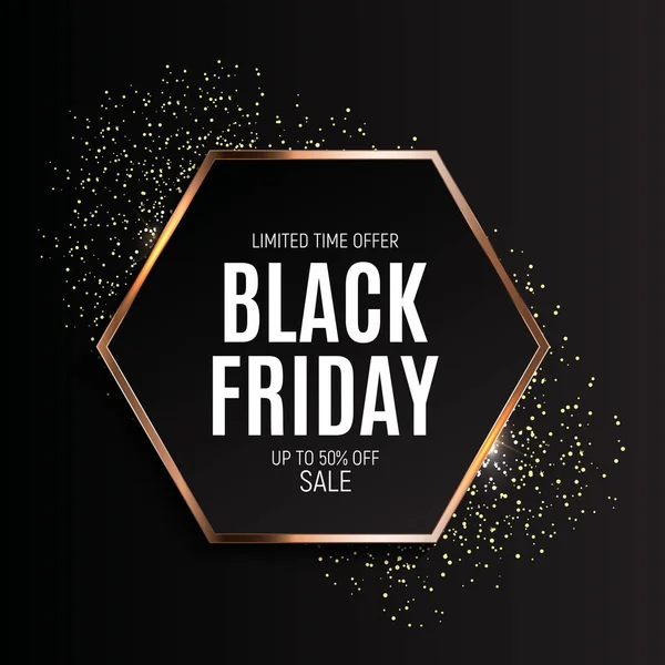 Black Friday Sale Banner Template. Vector Illustration