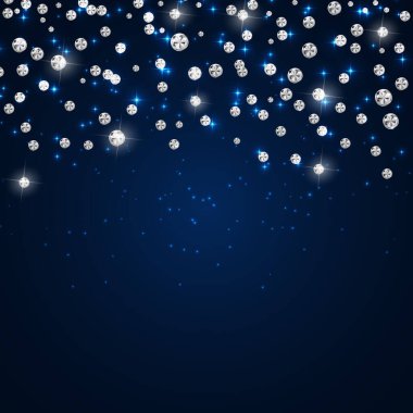 Soyut Lüks Kara Elmas Arkaplan Vektör İllüstrasyonu EPS10