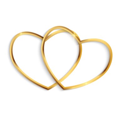 İki Kalpli Sevgililer Günü Kartın kutlu olsun. Vektör Illustration EPS10