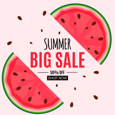 Soyut Yaz Satışı Arkaplanı. Vektör Illustration EPS1