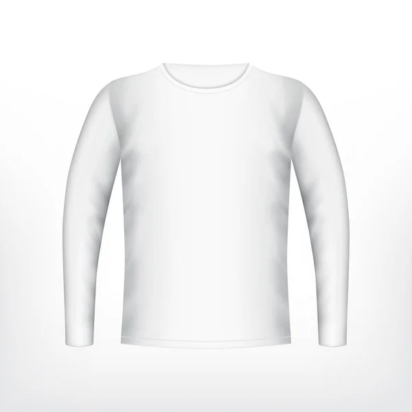 Mens white t-shirt — Stock Vector