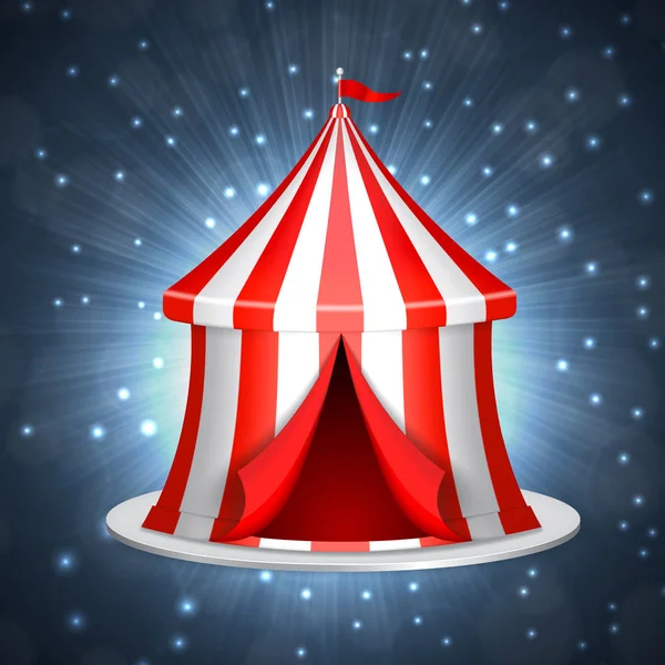 Cirkus tio på en blå bakgrund — Stock vektor