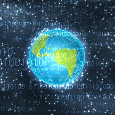 gezegen ile ikili arka plan