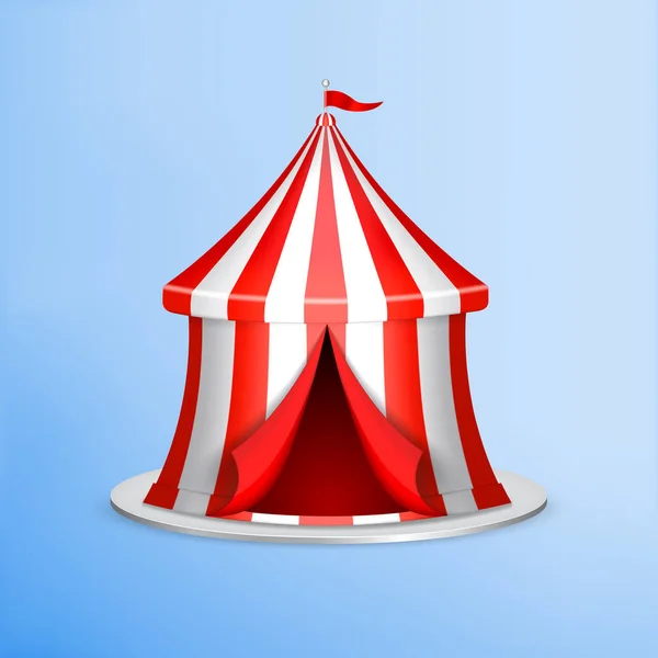 Tienda de circo en azul — Archivo Imágenes Vectoriales