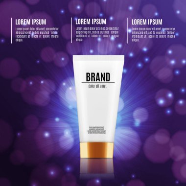 Kozmetik reklamları şablonu