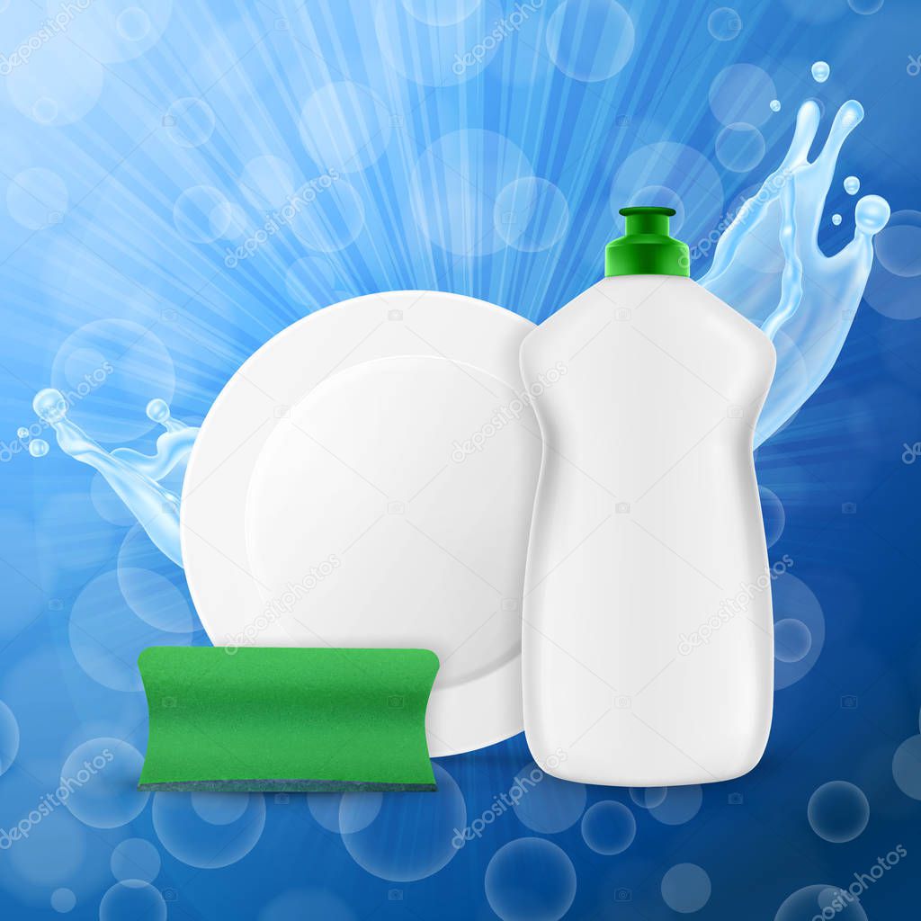 Dishwashing liquid bottle
