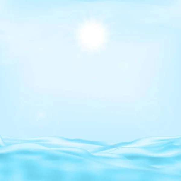 Море і сонце — стоковий вектор