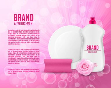 Bulaşık yıkama sıvı şişe