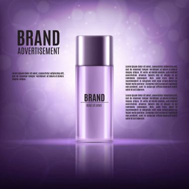 Kozmetik reklamları şablonu