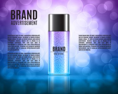 Kozmetik reklamları şablonu