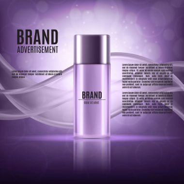 Gerçekçi kozmetik şişe