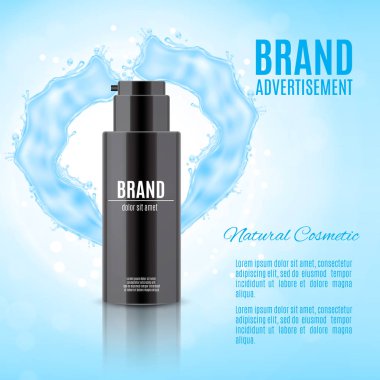 Kozmetik reklamları şablonu