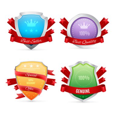 Beyaz izole rozetleri kümesi