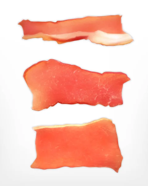 Produits de viande icônes — Image vectorielle