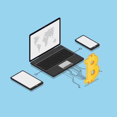 Bitcoin kripto para birimi kavramı