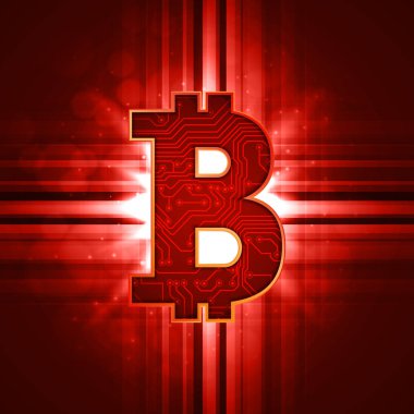 Bitcoin Kripto para birimi işareti