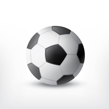 Futbol beyaz izole top