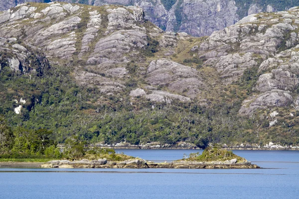 Chileense fjorden en Sarmiento kanaal — Stockfoto