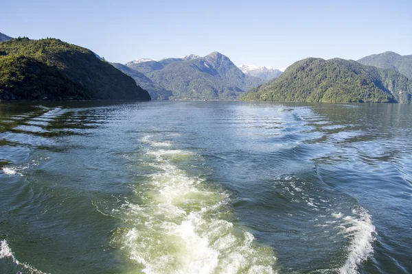 I passagen af de chilenske fjorde - Stock-foto