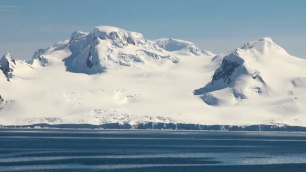 Cruisen in Antarctica - sprookjeslandschap — Stockvideo