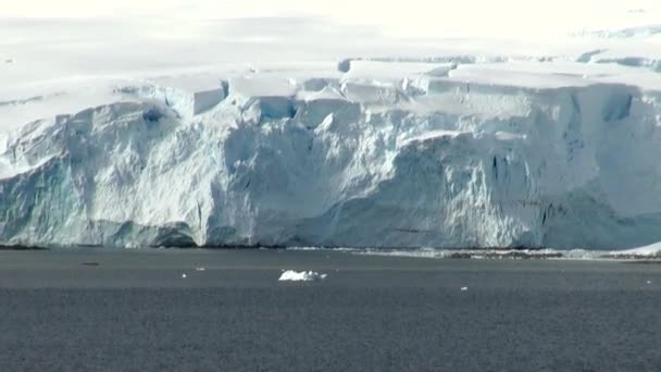 -全球变暖-南极洲冰形成的海岸线 — 图库视频影像