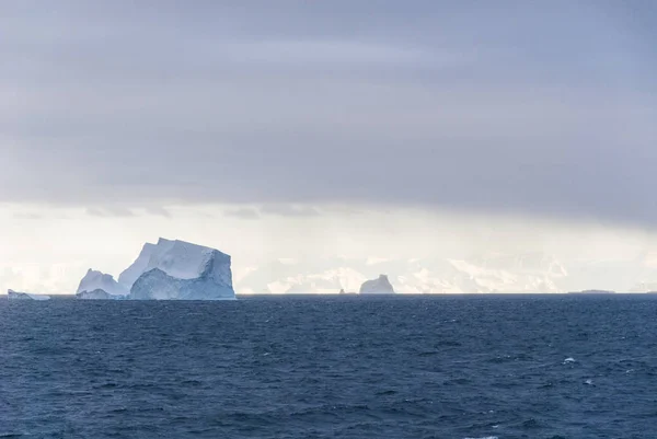 Antarctica in a cloudy day