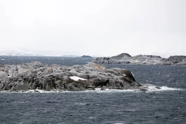 Antarctica într-o zi tulbure — Fotografie, imagine de stoc