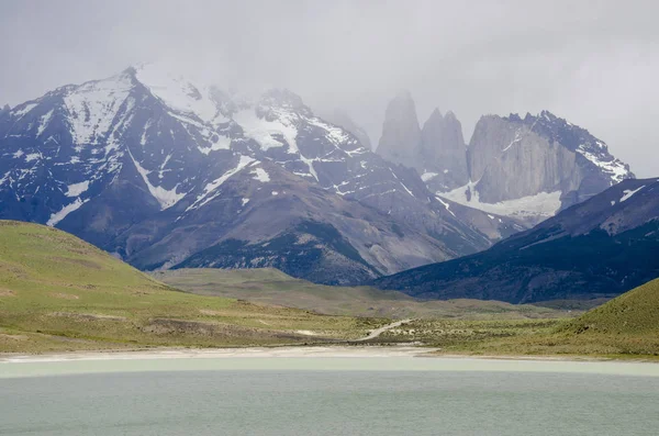 Torres del Paine nationalpark Stockbild