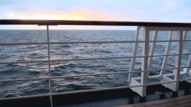 在智利的峡湾的日落 — 图库视频影像
