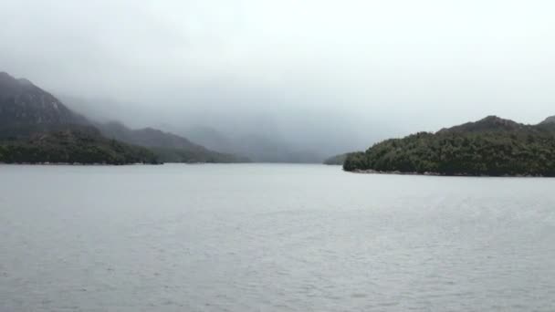 Chilské fjordy a Sarmiento kanál — Stock video
