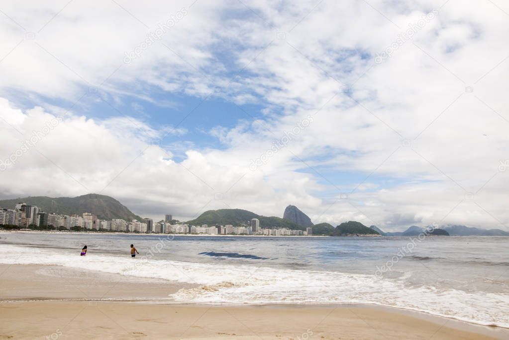 Copacabana beach in Rio de Janeiro - Brazil