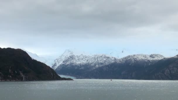 Chile - Paisaje glaciar de Amalia — Vídeo de stock