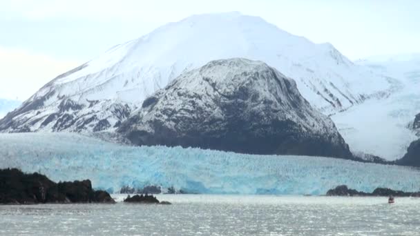 Chile - Amália Glaciar Paisagem — Vídeo de Stock