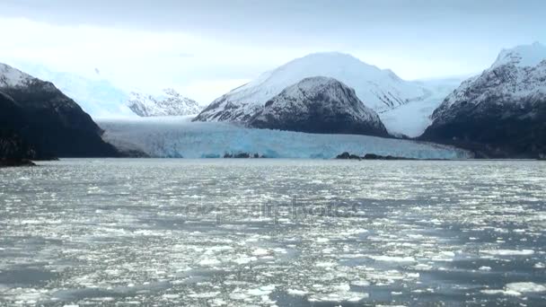Chile - Paisaje glaciar de Amalia — Vídeo de stock