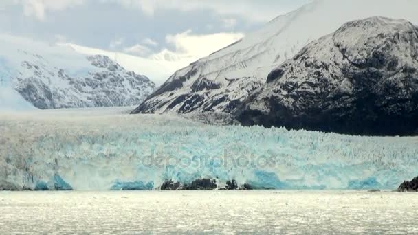 Чилі - Амалії льодовику краєвид — стокове відео