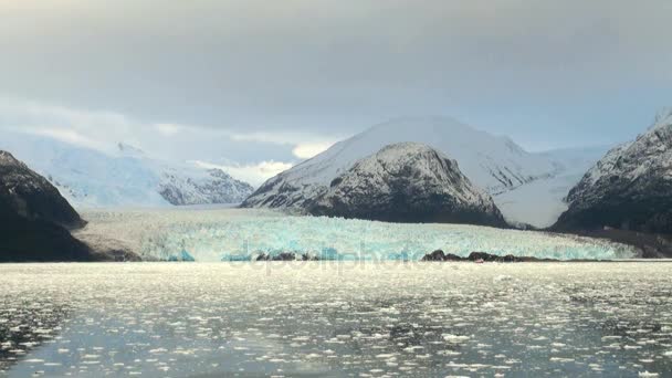 Chile - Amália Glaciar Paisagem — Vídeo de Stock